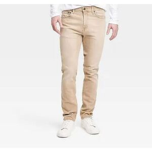 Men's Lightweight Colored Slim Fit Jeans - Goodfellow & Co Light Brown 32x30